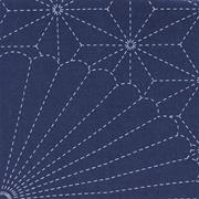 Sashiko Navy Cloth - Galaxy Fans