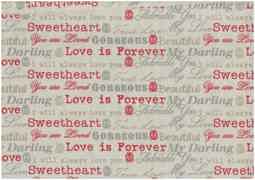 Christmas Linen Look Fabric 140cm - Text - Grey