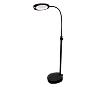 Black LED Magnifying Floor Lamp