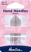 HEMLINE HANGSELL - Hand Needle - Darner 10 Pack size 3-9