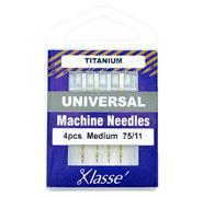 Klasse Machine Needle Universal-Titanium Size 75/11 - 4 pk