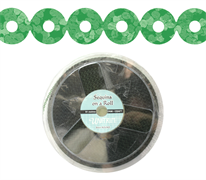Sequins in Chain ROUND 5mm x 91m GREEN