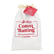 SEW EASY BATTING - Batting  100% Cotton Natural 140Gsm With Scrim - cot 127 x 152cm