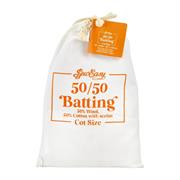 SEW EASY BATTING - Batting  50% Wool 50% Cotton 150Gsm With Scrim - cot 127 x 152cm