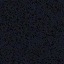 Quilt Backing - Flutter Quilt Backing Fabric - 280 Width Printed - Black