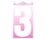 Iron on Number EXTRA LARGE 30cm - White 3