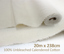Calico 20m roll 100% Unbleached Calendered Cotton - 94 inch width (240cm)