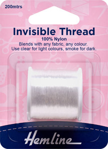 Hemline Hangsell Thread Invisible 200M - clear