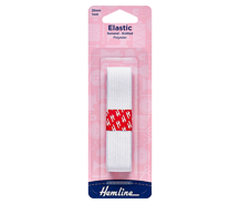 Elastic - General Purpose Knitted - 20mm x 1m White