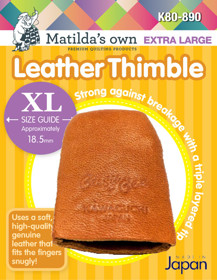 Matilda's Own Leather Thimble - Extra Large 