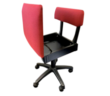 Horn Limited Edition Gaslift Sewing Chair Red Rose