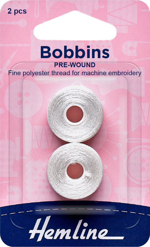 HEMLINE HANGSELL - Pre Wound Bobbin, 145m (2 pcs)