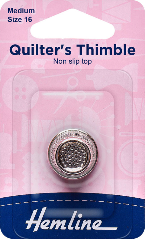 HEMLINE HANGSELL - Thimble Brass Medium - size 16