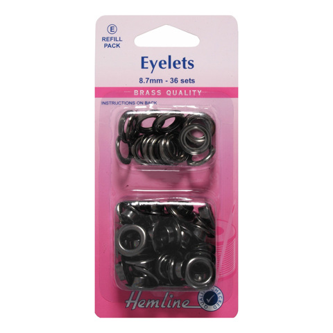 HEMLINE HANGSELL - Eyelets Refill, 8.5mm (36 pcs) - bronze