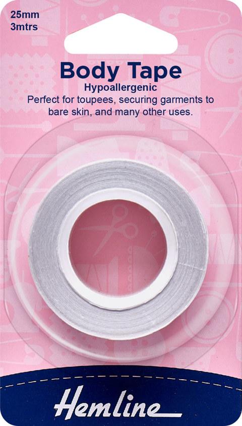 HEMLINE HANGSELL - Body Tape Hypoallergenic - 25mm x 3m