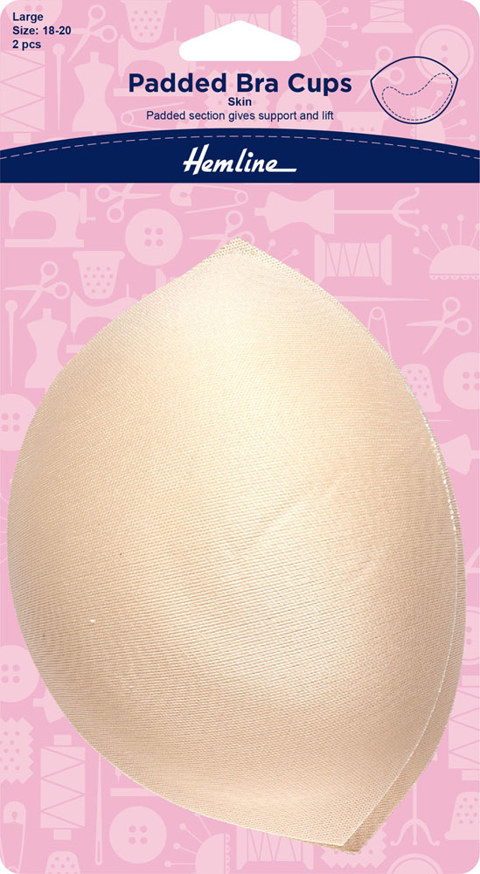 HEMLINE HANGSELL - Bra Cup Padded Laminated (1 pair) large - natural