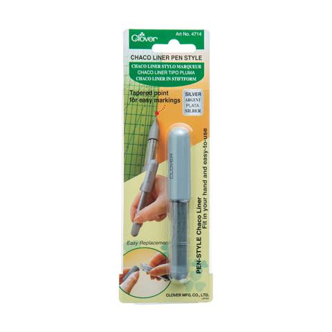 Clover Chaco Liner Pen Style - Silver 