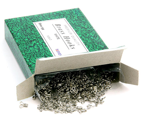 Newey Hooks - Brass No.0 - Silver 1728pcs