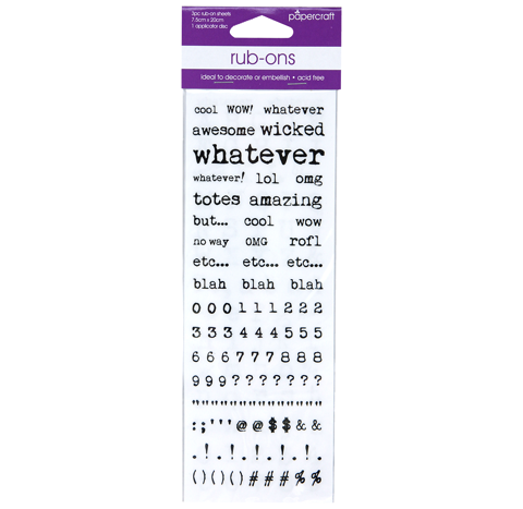 Rub-On Assort 3 Pk W/Applicator - Assorted Numbers & Alphabet