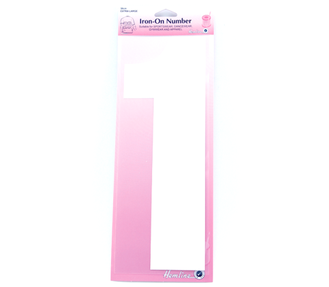 Iron on Number EXTRA LARGE 30cm - White 1