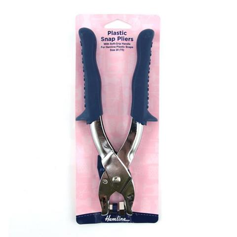 HEMLINE HANGSELL - Kam Snap Pliers/12.4Mm Snaps - Soft Gripnew design to suit size 20