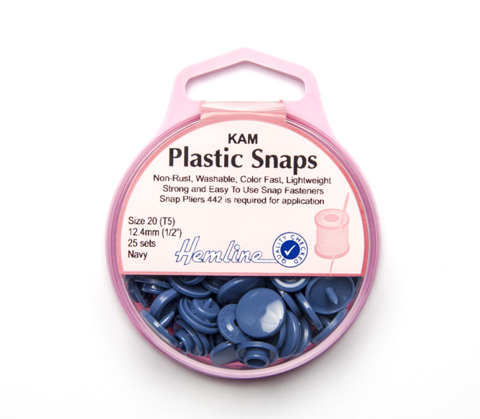 Hemline - Hangsell KAM Snap 12.4MM X 25 - NAVY