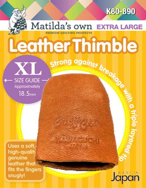 Matilda's Own Leather Thimble - Extra Large 