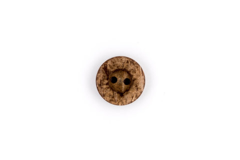 HEMLINE BUTTONS - Novelty Line Wooden Imitation Buttons Type 54 7PCS - brown