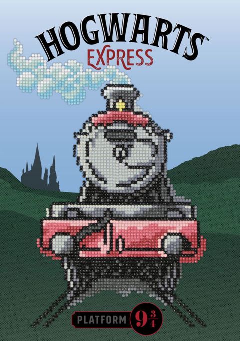 DIAMOND DOTZ - Hogwarts Express Diamond Painting Kit - 22 cm x 31.2 cm