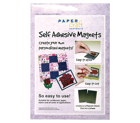 Papercraft Self Adhesive Magnets - 145 x 203mm x 2 SHEETS