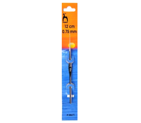 Steel Crochet Hooks - 12cm x 0.75mm