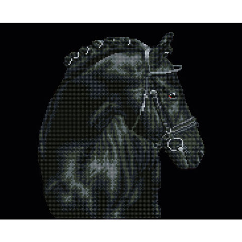DIAMOND DOTZ - Black Sheen - 42 x 52cm