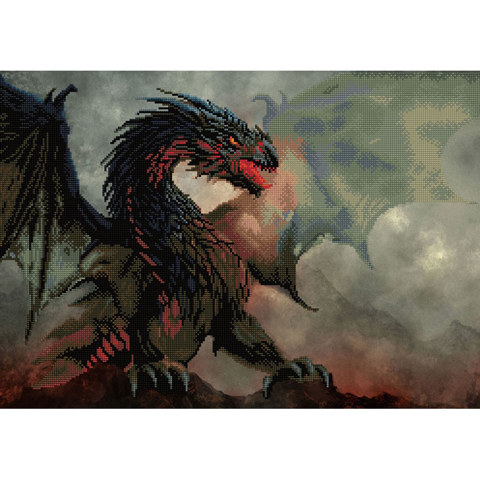 DIAMOND DOTZ - Dragon S Lair - 57.5 x 78.5cm
