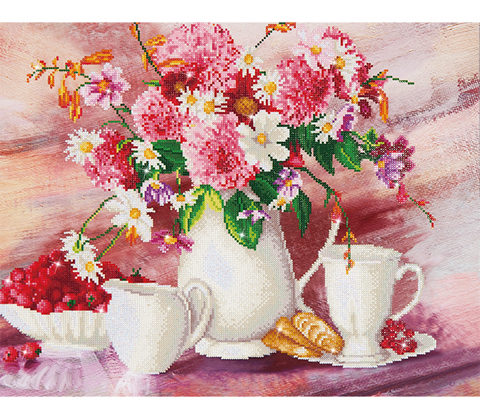 Diamond Dotz Romantic Tea Time - 72 x 56cm (28.3 x 22in)