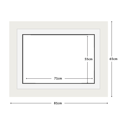 DIAMOND DOTZ - Aperture:71 X 55Cm White/White