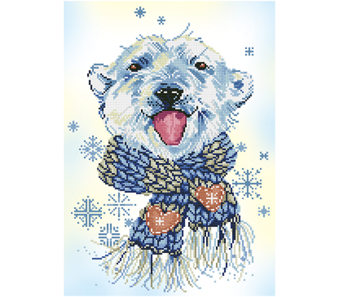 DIAMOND DOTZ - Polar Dude - 37 x 51.5cm(14.5 x 20.2 in)