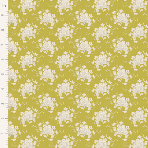 Tilda - Sunday Brunch - White Flower - Sour Yellow