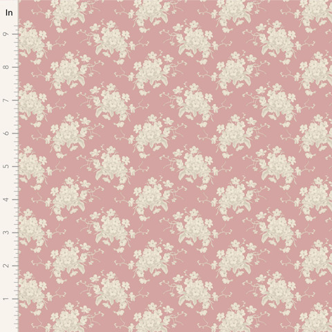 Tilda - Sunday Brunch - White Flower - Pink