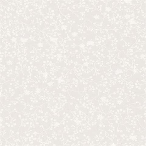 Quilt Backing - Flutter Quilt Backing Fabric - 280 Width Printed - White