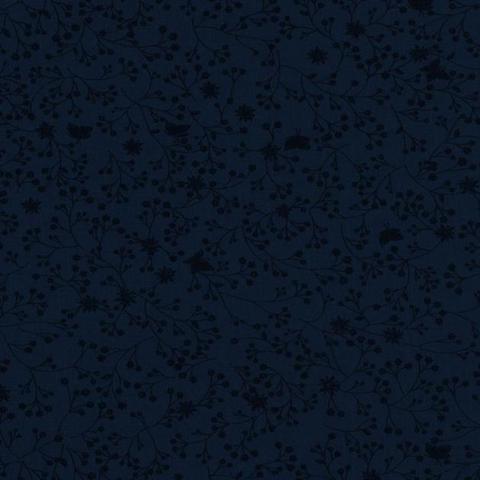 Quilt Backing - Flutter Quilt Backing Fabric - 280 Width Printed - Dark Navy
