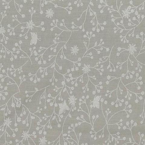 Quilt Backing - Flutter Quilt Backing Fabric - 280 Width Printed - White on Grey