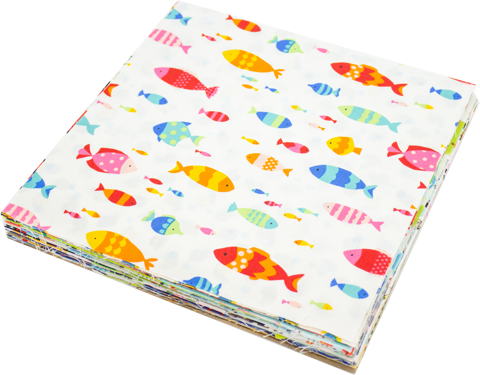 Novelty Fabric Pack of 50 10" Squares