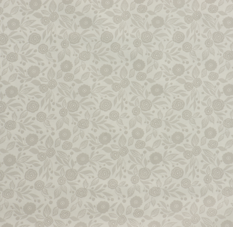 Moda - Christmas Morning - 100% Cotton 110cm - Grey Flowers