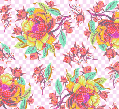 Tula Pink Untamed - Peony for your Thoughts - LUNAR