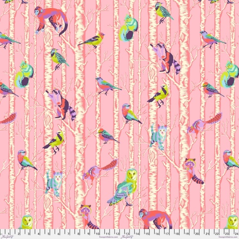 Tula Pink Full Moon Forest II - Family Tree - HONEY