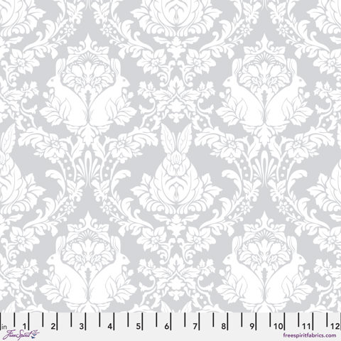 Tula Pink True Colours - Ghost Bunny - WHISPER