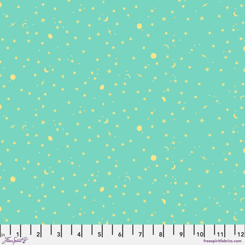 Tula Pink True Colours - Space Sprinkles - SEAGLASS