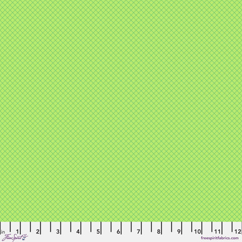 Tula Pink True Colours - On the Grid - APPLE