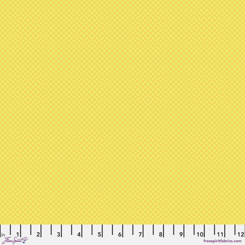 Tula Pink True Colours - On the Grid - HIGHLIGHTER