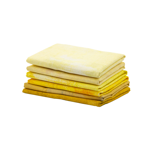 Moda - Grunge Basics Fat Quarters - Sunshine - 6 Pack